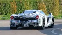 2022 Ferrari Hypercar Test Mule Rear Spy Photo