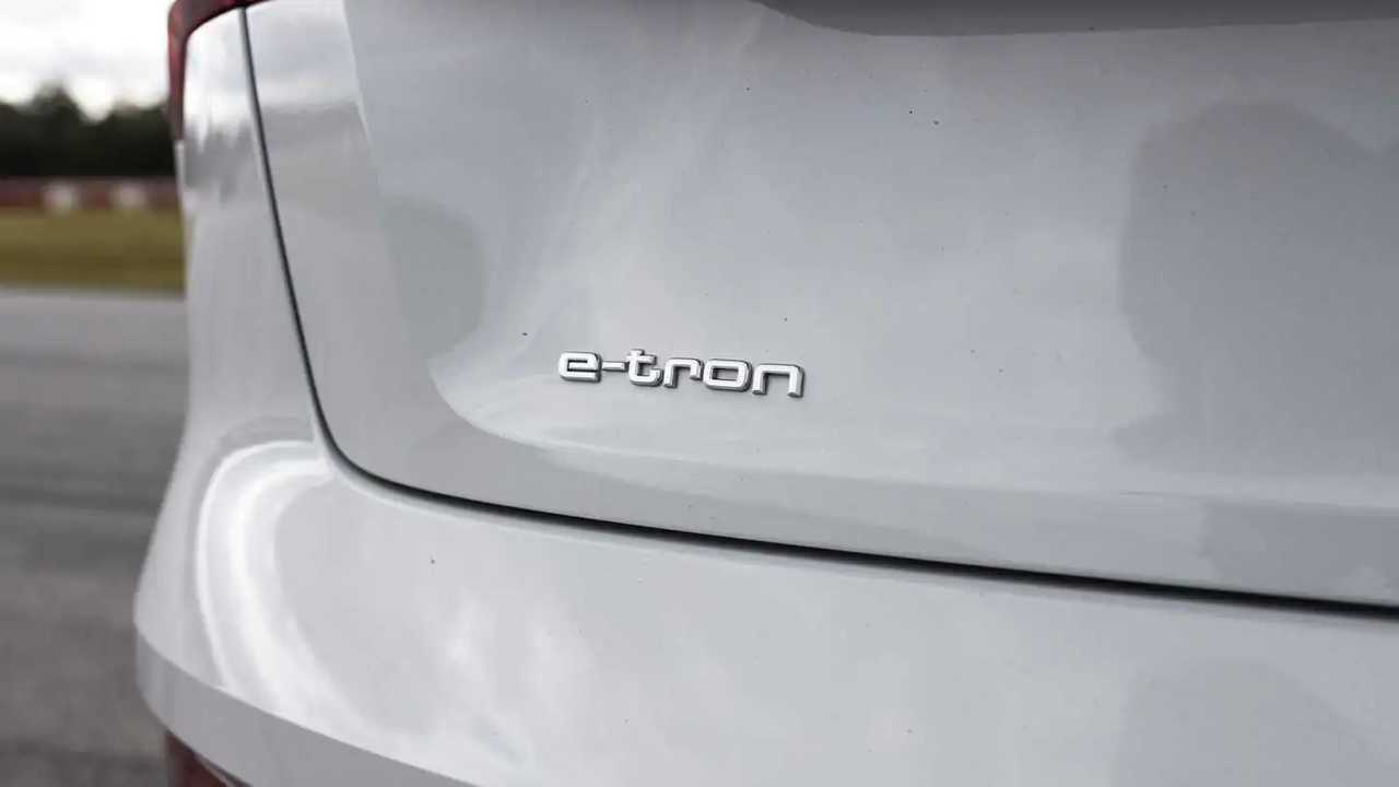 Audi e-tron in white