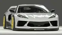 Chevy Corvette C8 with Pandem body kit