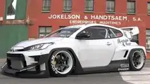 Toyota Yaris GR Pandem Rocket Bunny Body Kit Front Three Quarters