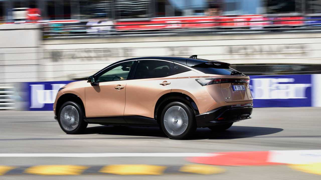 Nissan Ariya on the streets of Monaco