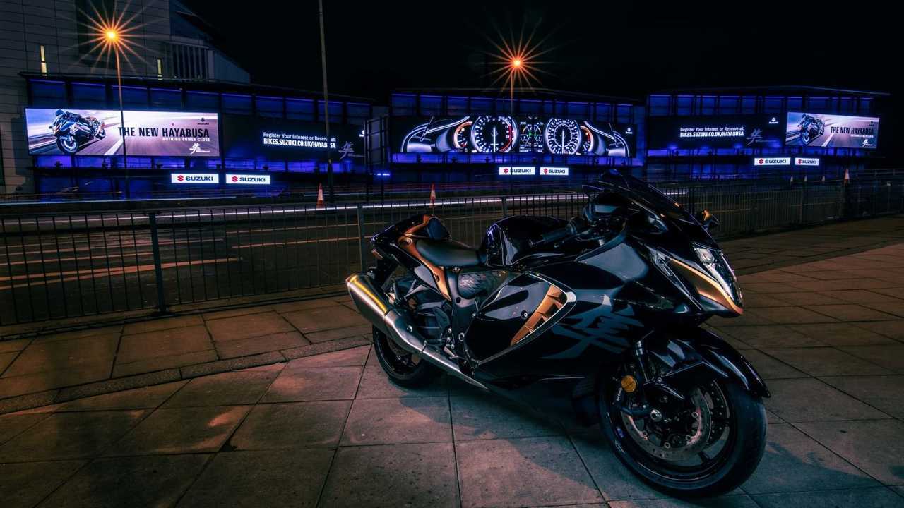 Suzuki Cromination Billboard UK with Hayabusa