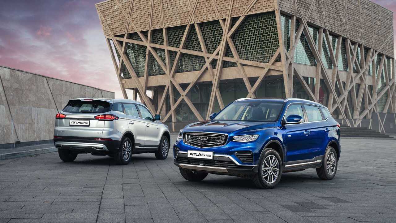 Geely Atlas Pro для России, экстерьер