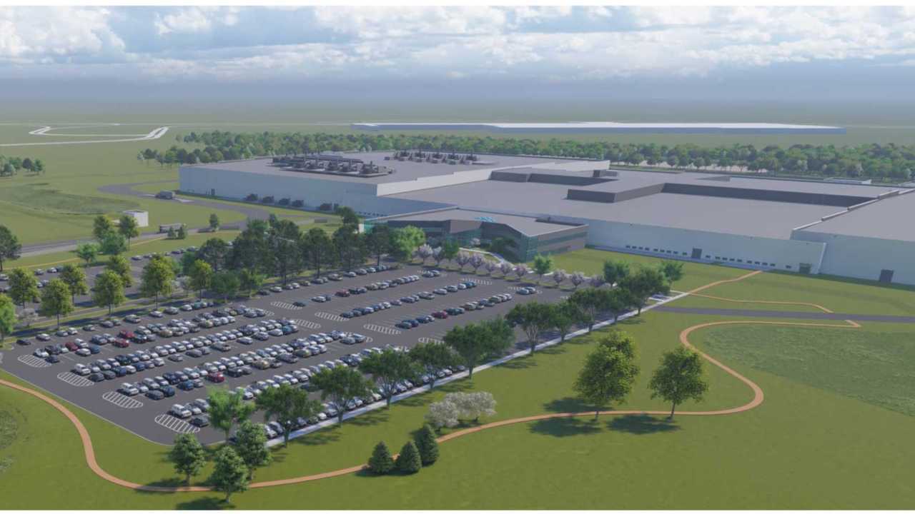 Rendering der Zellfertigung von Ultium Cells LLC in Lordstown (Ohio). Bildquelle: InsideEVs USA.