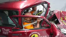Euro NCAP Rover 100 and Honda Jazz crash test