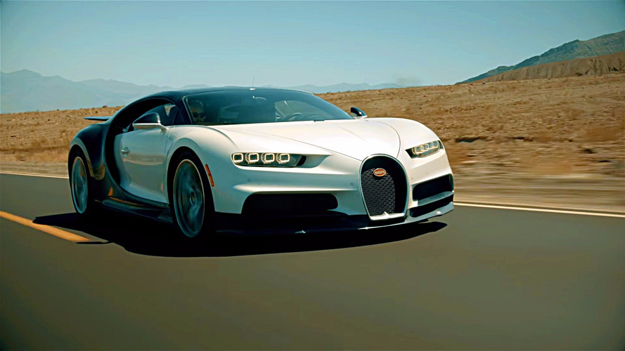 Bugatti Chiron desert testing
