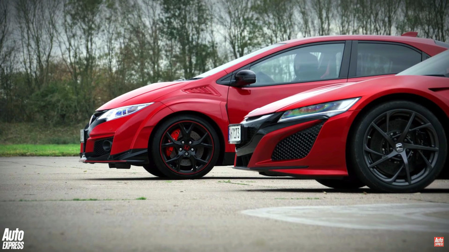 Honda NSX vs Honda Civic Type R