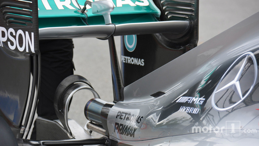 Mercedes AMG F1 W07 rear detail