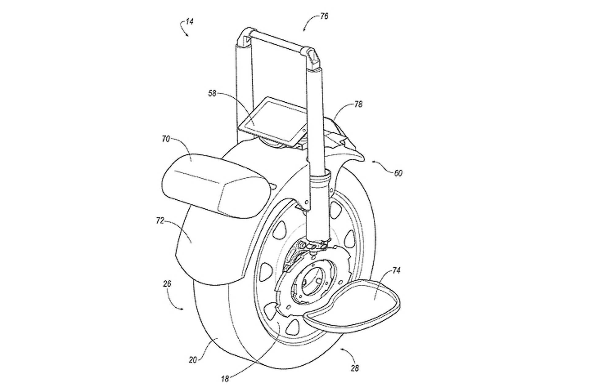 Ford Patent Could Turn a Car Wheel Into an Electric Unicycle