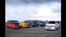 Fünf Generationen VW-Bus