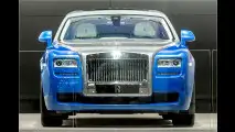 Die Spirit of Ecstasy leuchtet