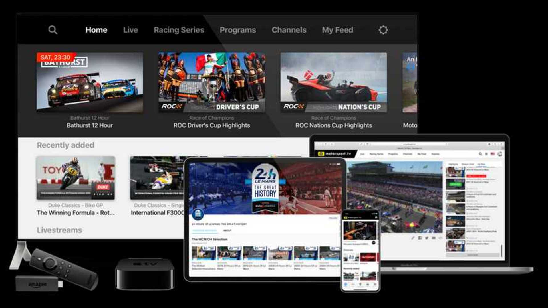Motorsport.tv lance un service gratuit pour les fans
