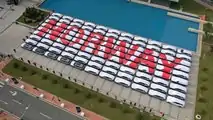 First shipment of Hongqi E-HS9 electric SUVs to Norway 5