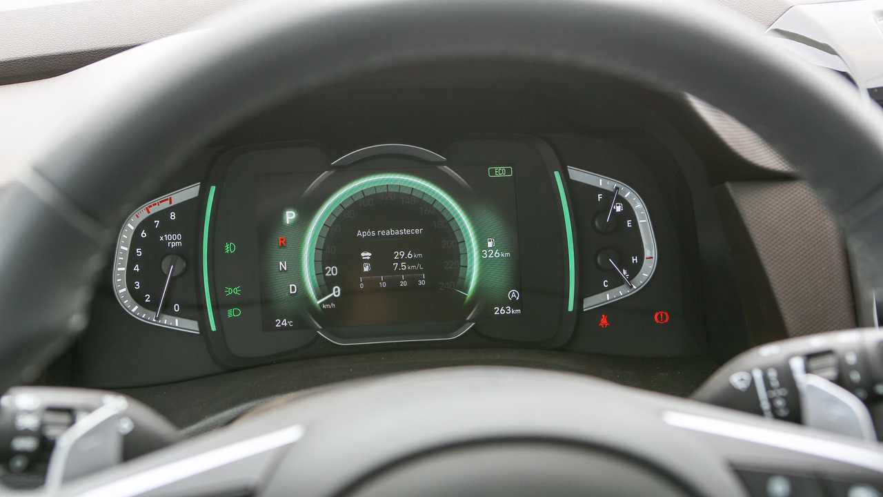 Painel de instrumentos do Hyundai Creta Platinum 1.0T 2022