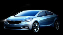 2014 Kia Forte Cerato teaser rendering 23.07.2012