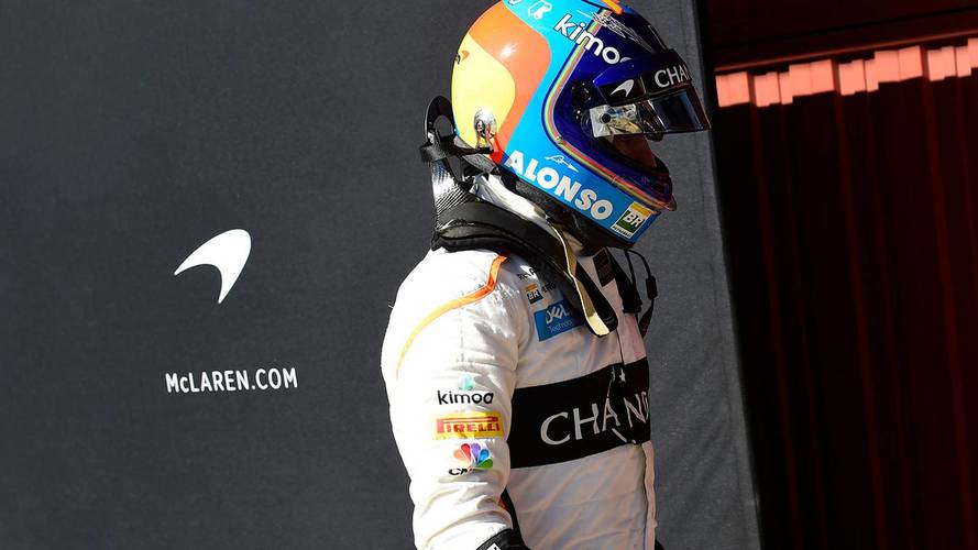 Fernando Alonso, en los test de Barcelona 2018