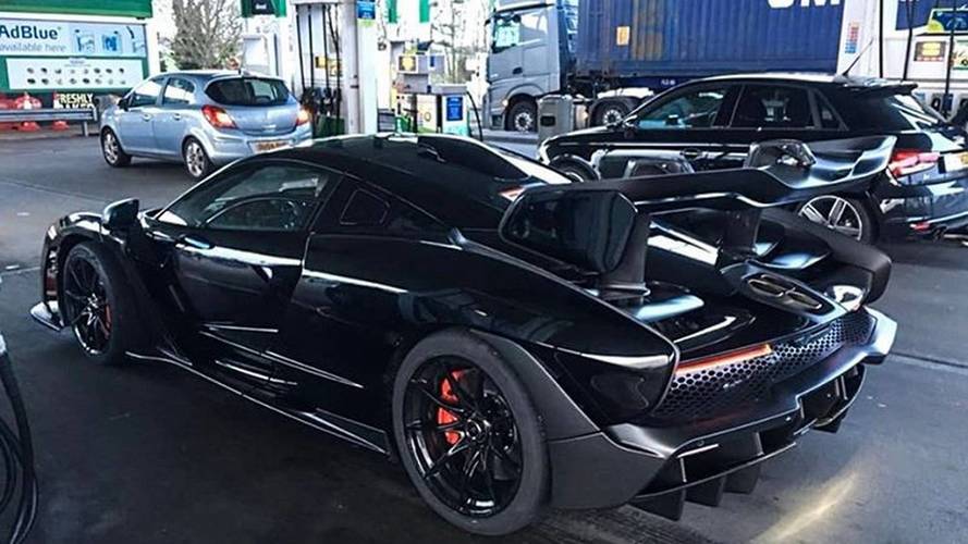 McLaren Senna spotted at gas station