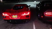 Chevy Corvette C8 Dodge Challenger Hellcat Exhaust Sound Video