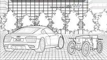 Seiten aus dem Audi-Malbuch