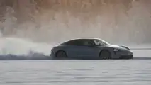 2020 Porsche Taycan 4S: Ice Driving