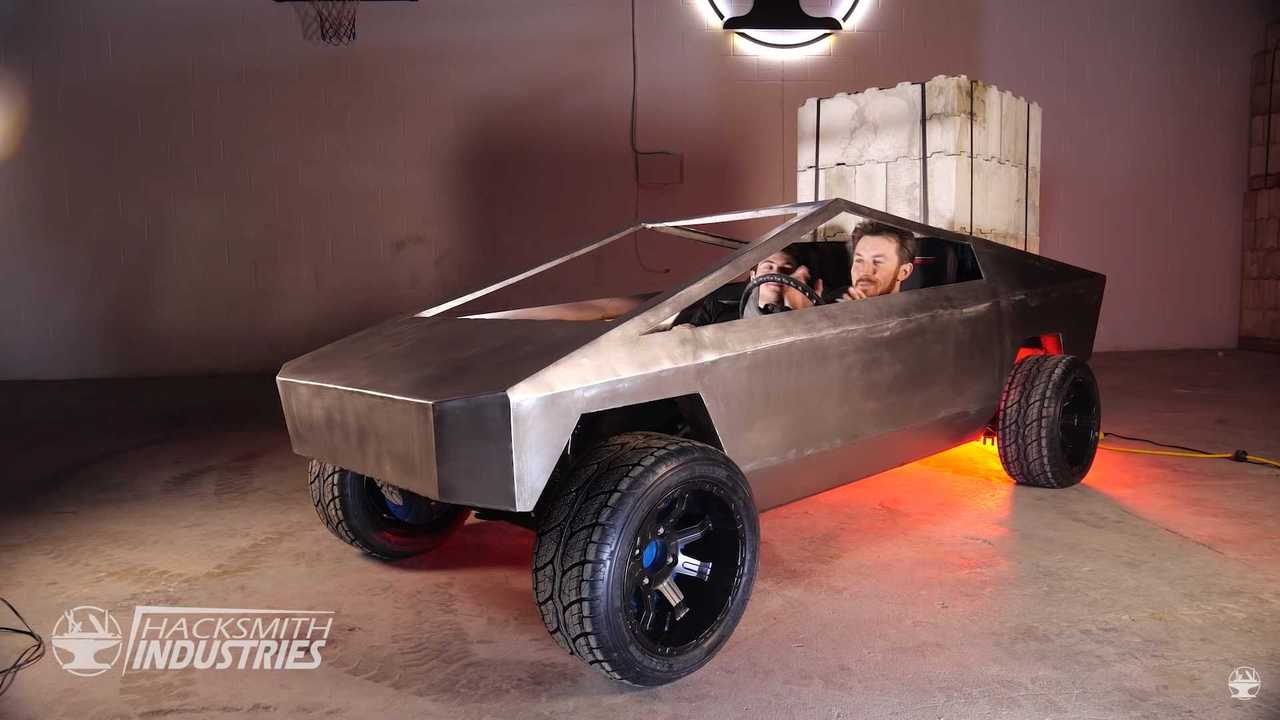 Shrunken Tesla Cybertruck Crashes Before It Is Completed But It Is OK