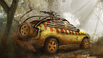 Mercedes-Benz GLE 450 AMG Sport Coupe Jurassic World render