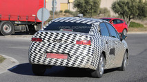 Citroen compact sedan spy photo