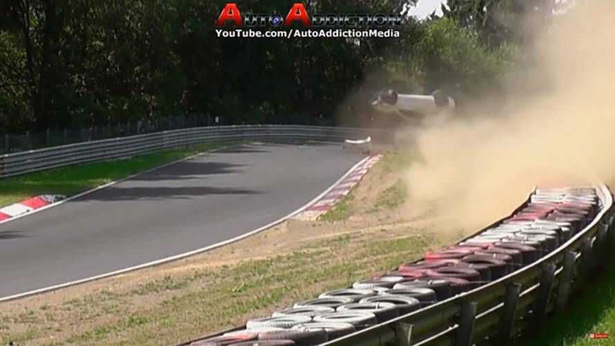 VW Scirocco crash at Nurburgring