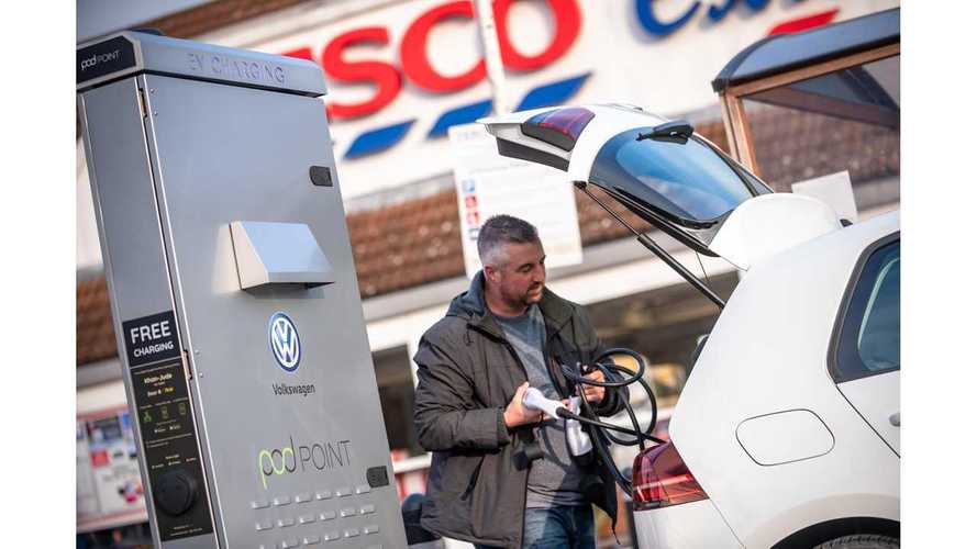 Supermarkets across UK witness surge in EV charging stations