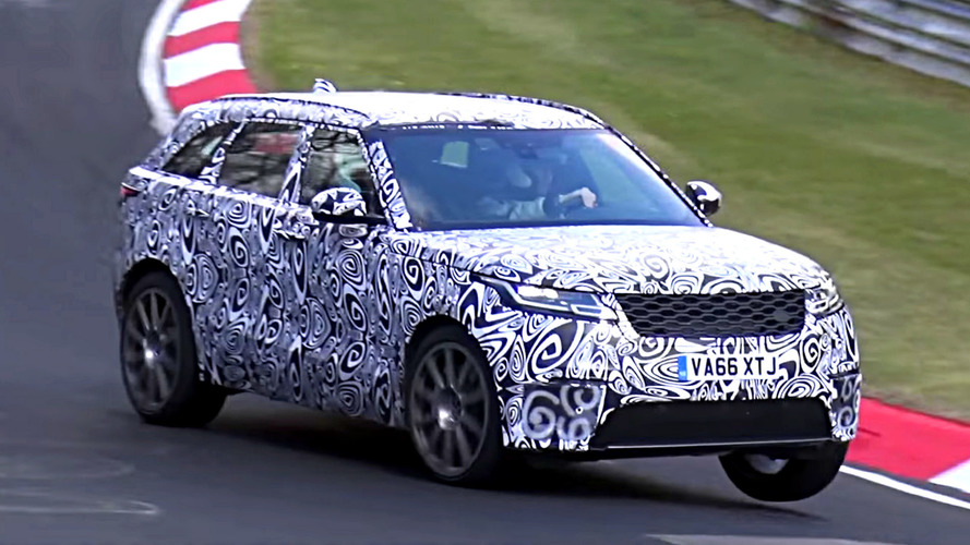 El Range Rover Velar SVR 2018, en tres ruedas y con camuflaje