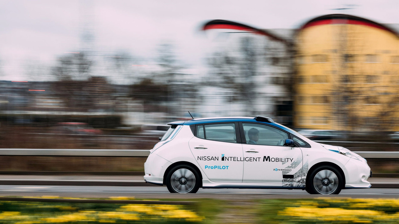 Nissan Leaf autonomous testing in London