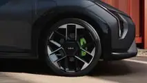 Kia EV4 GT (2026): Rad mit gelbgrünem Bremssattel