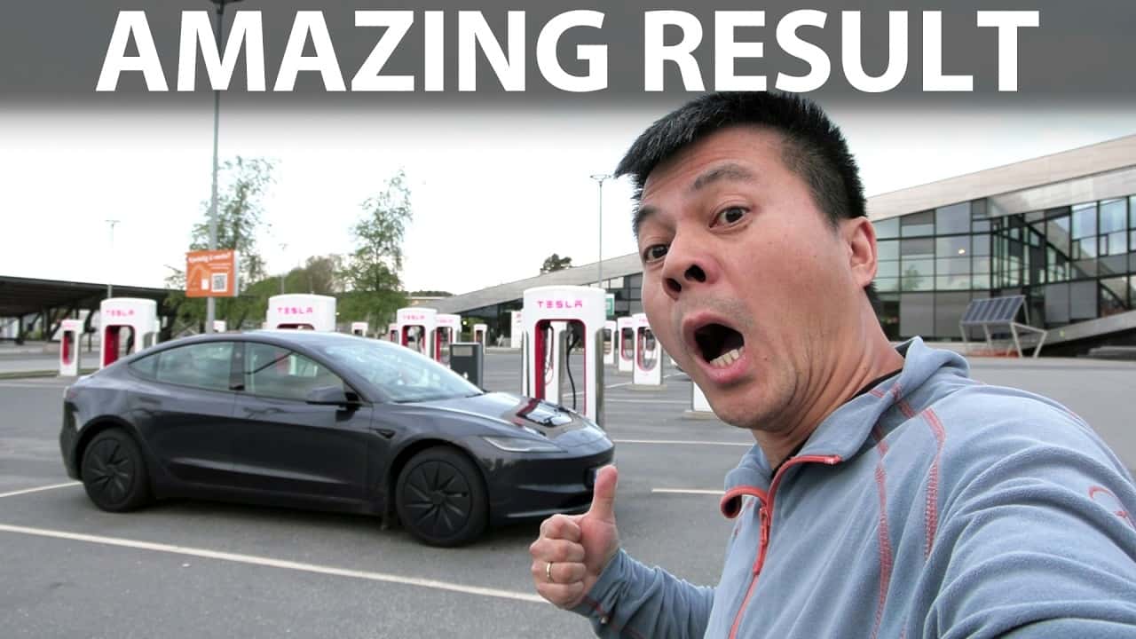Tesla Model 3 RWD in der 1.000-km-Challenge von Bjørn Nyland