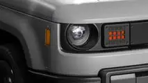 Slate Truck — Vorderteil mit drei Vierteln, Außendetail