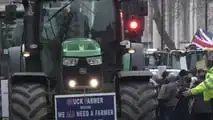 Proteste trattori Londra