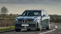 BMW iX3 2025, render Motor1.com