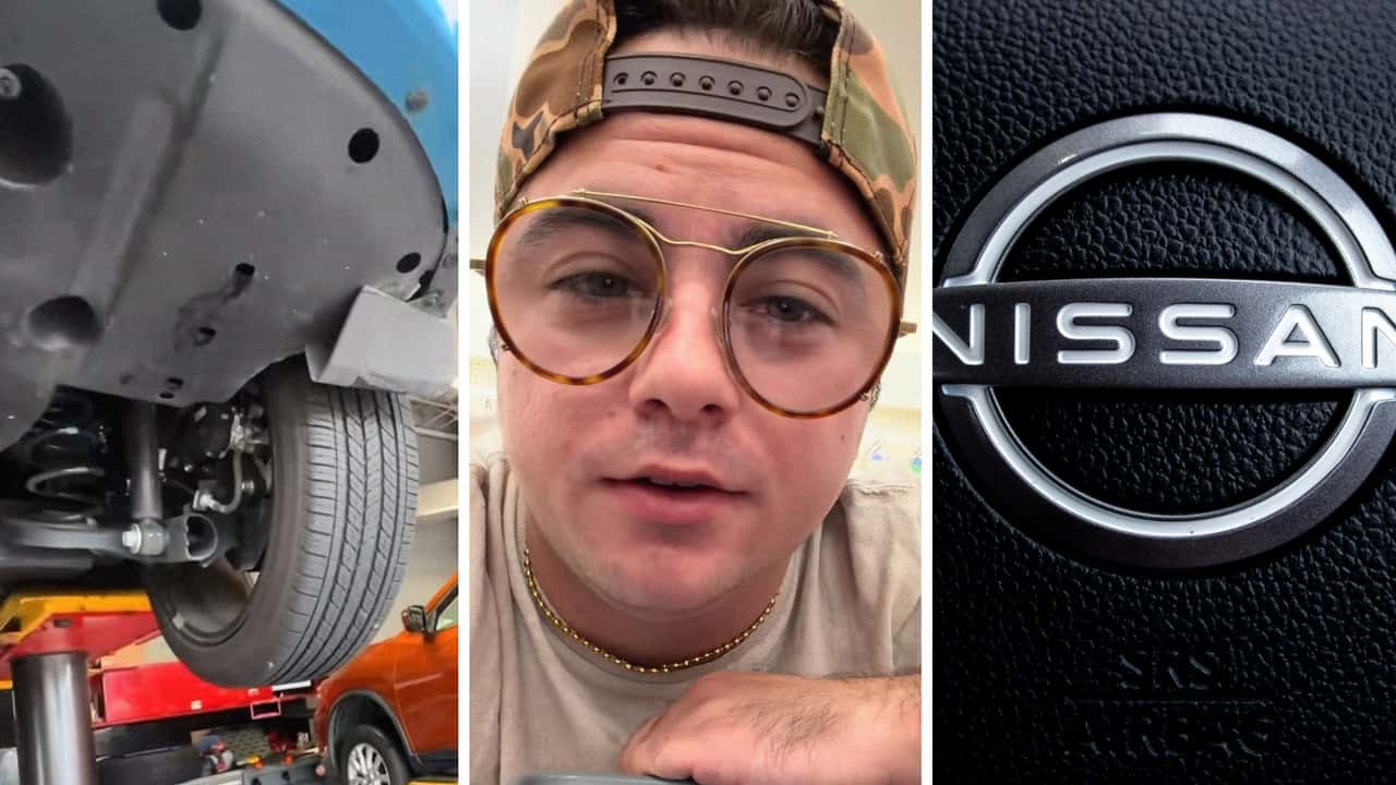 Nissan Driver Gets An Oil Change