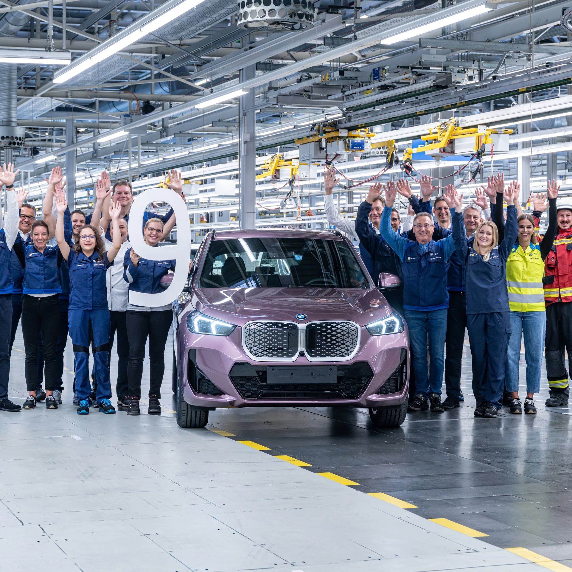 BMW's Nine-Millionth Regensburg Build Is A Velvet Orchid iX1