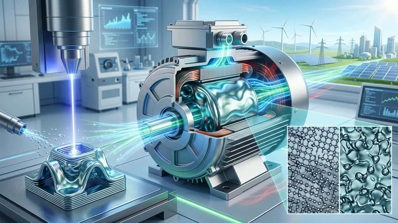 Motori elettrici: la stampa 3D che promette +5% di efficienza