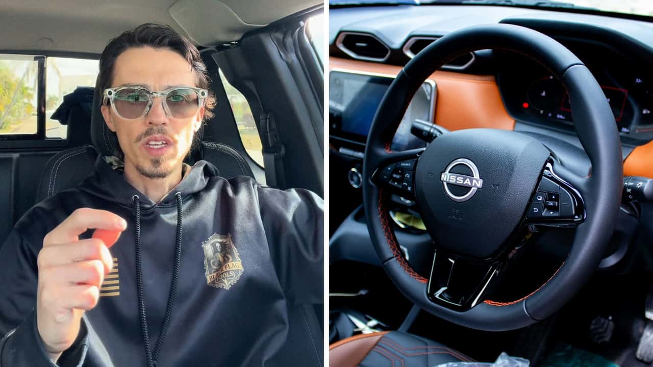 Man has had it with this car setting. Then he wedges a toothpick into his Nissan’s dashboard