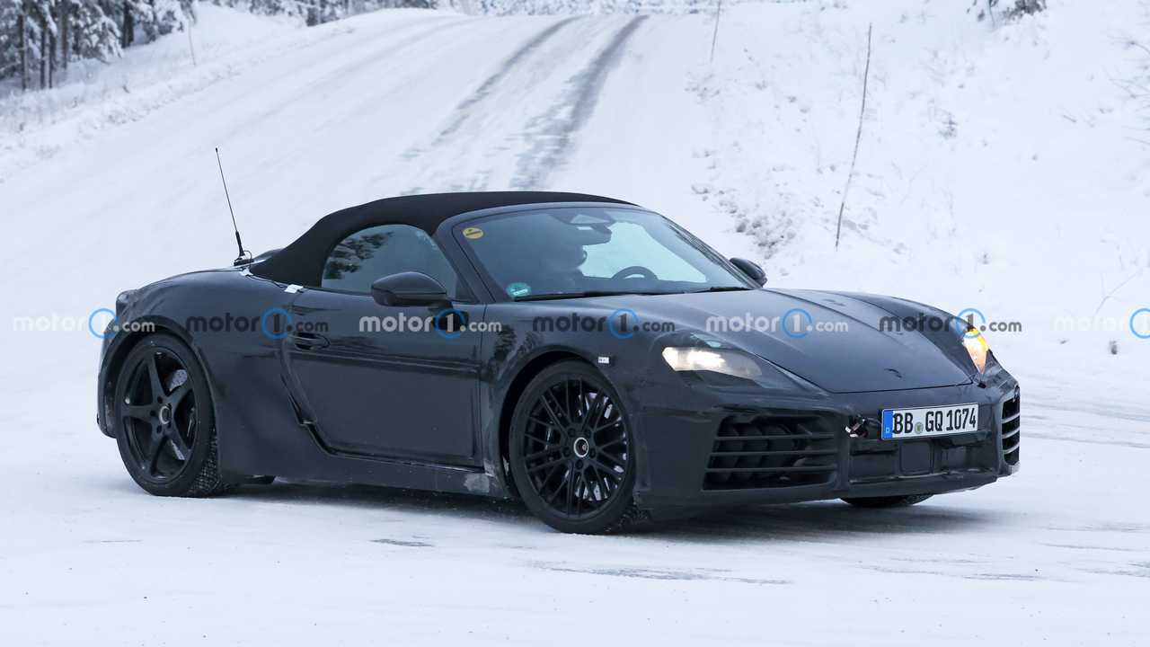 2025 Porsche 718 Boxster EV Casus Fotoğrafları