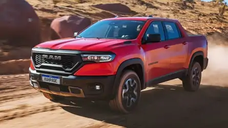 Stellantis To Reopen Belvidere Factory To Build New Midsize Truck Rampage Rebel 2024 red