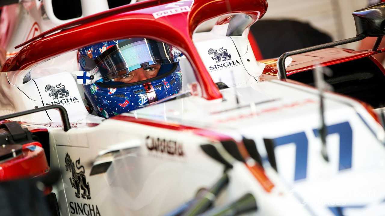 Valtteri Bottas at Abu Dhabi testing 2021