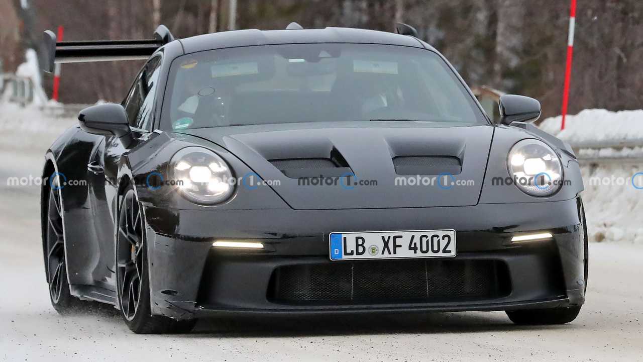 Porsche 911 GT3 RS fotos espía invernales