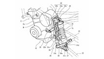 Kawasaki Hybrid Patents 2022 - Rear Shock