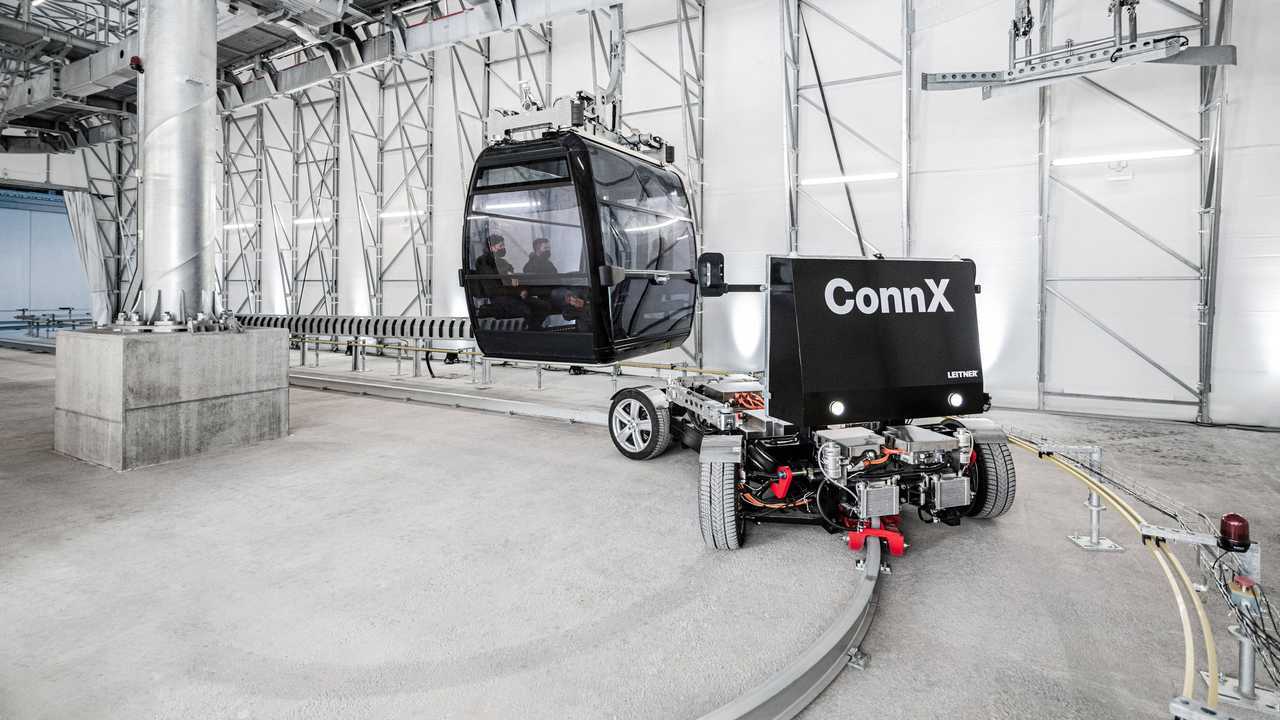 Leitner ConnX, la funivia che si trasforma in minibus