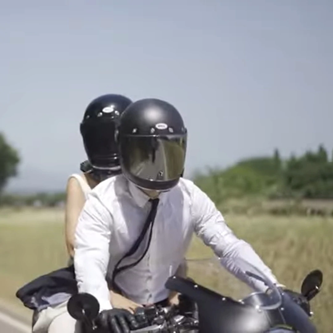 gentleman motorcycle helmet ECE-R22/05 Half Face Style  Rides offering a wide field of view Hedon Helmets | The Distinguished