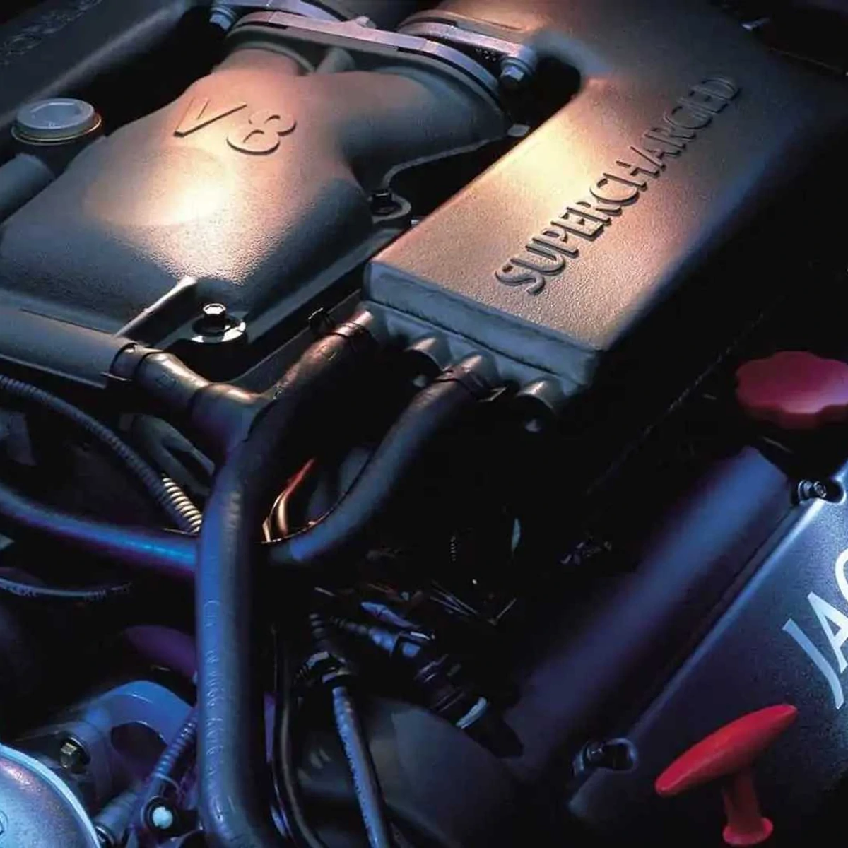 Cache Moteur Jaguar V8 - Occasion, Marques D'usure - Pièce D'origine