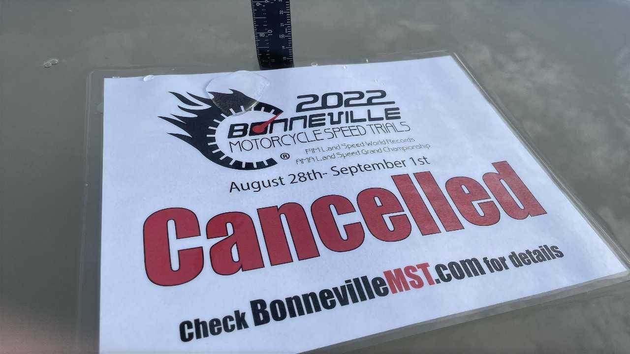 2022 Bonneville Motorcycle Speed Trials Canceled