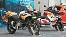 BMW F 850 GS-P and CE-04-P at Interschutz 2022